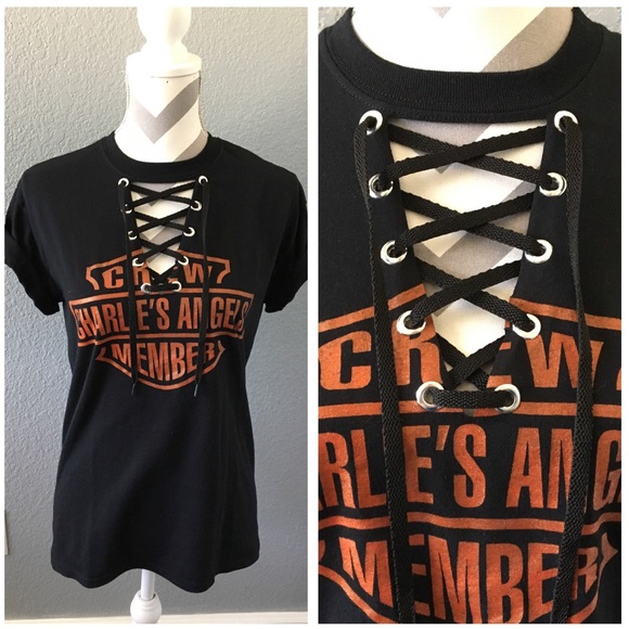 Tops - ❌SOLD❌Charlie's Angels Biker Lace Up